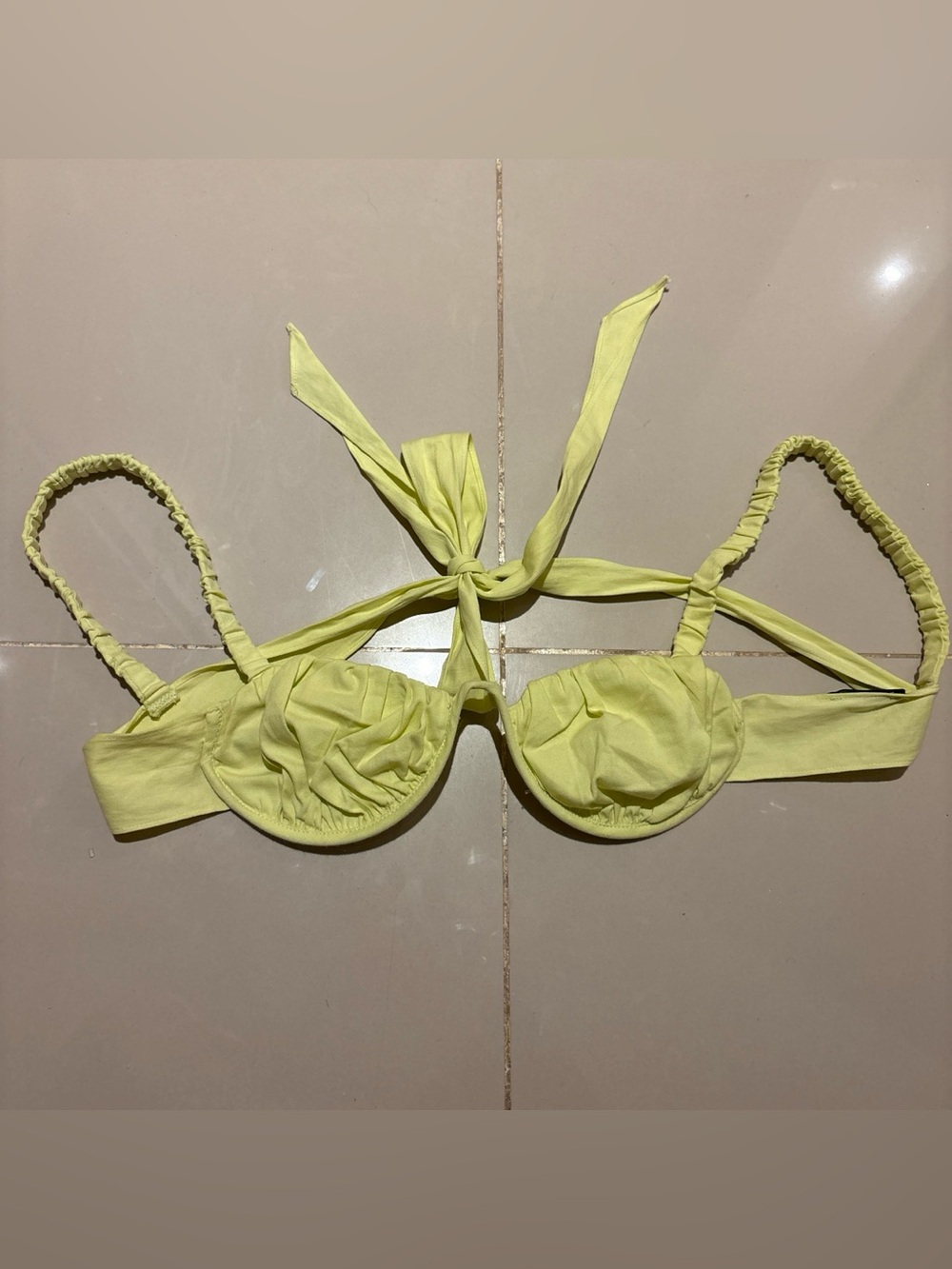 NWOT White Fox underwire crop top